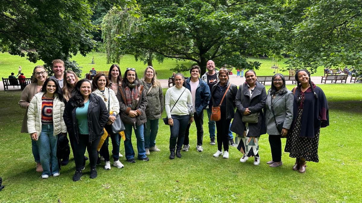 Ocean Voices Community in Princes Street Gardens, Edinburgh, July 2024