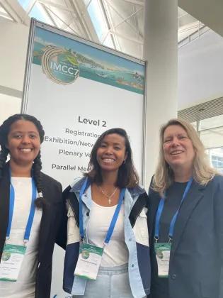 From left to right: Ms Sheena Talma, Ms. Vatosoa Rakotondrazafy, and Dr. Marjo Vierros